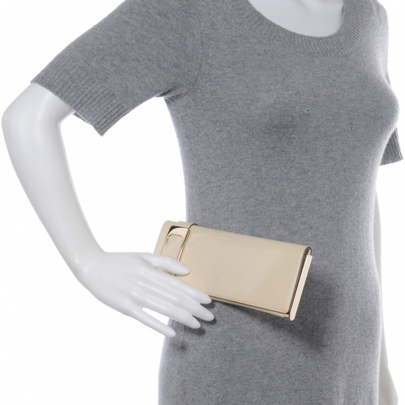 100% Authentic Gucci Patent Glitter Buckle Clutch - Picture 2 of 8